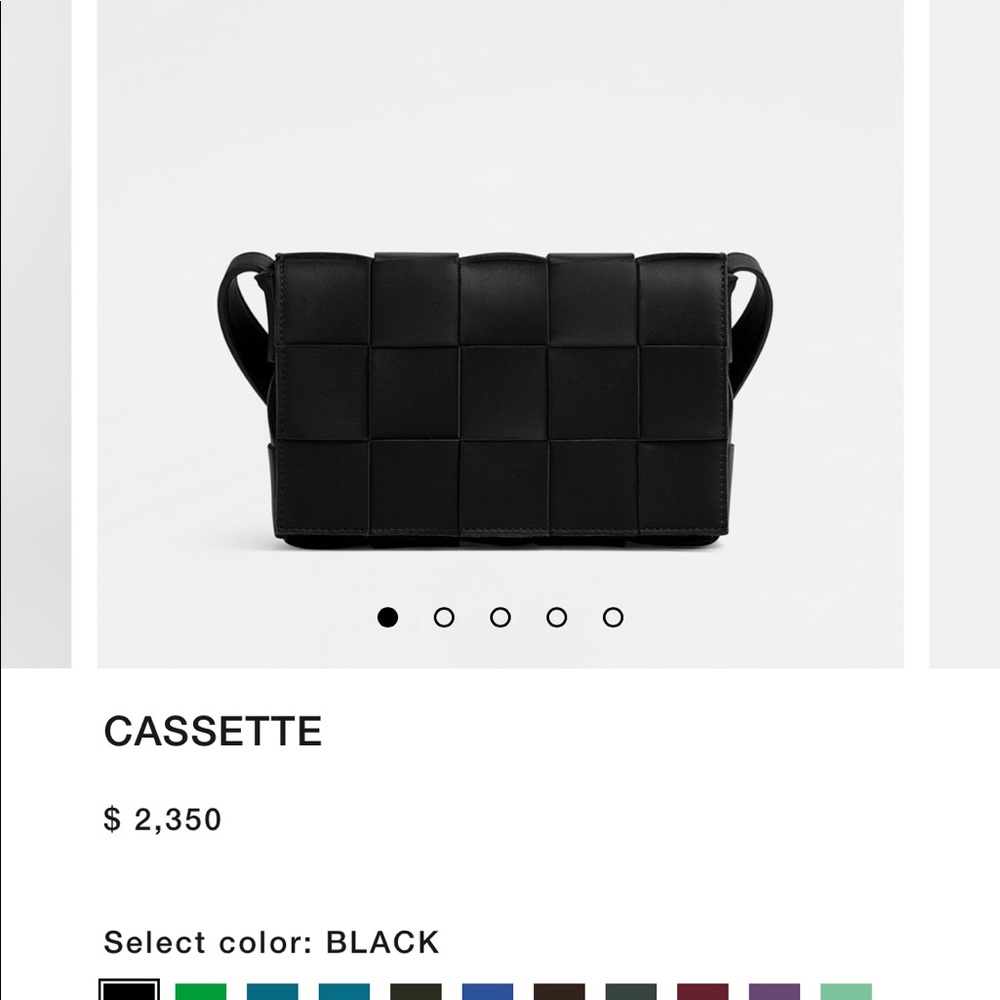 Bottega cassette bag- black